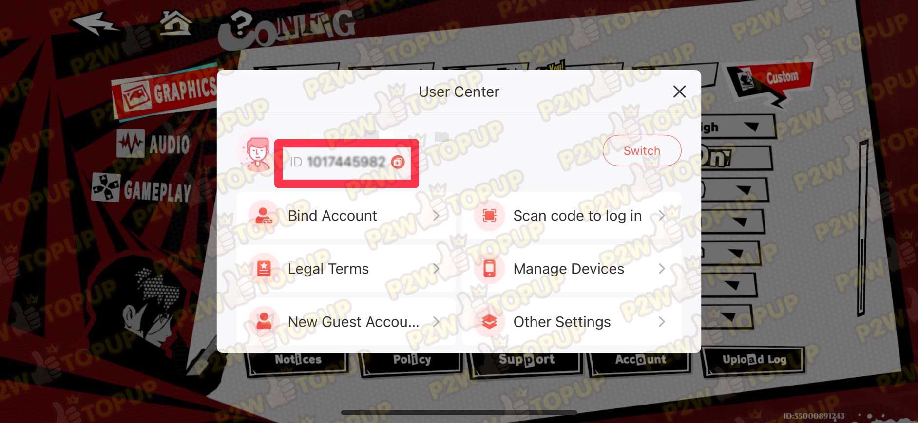 วิธีดู Game ID ของเกม Persona5: The Phantom X